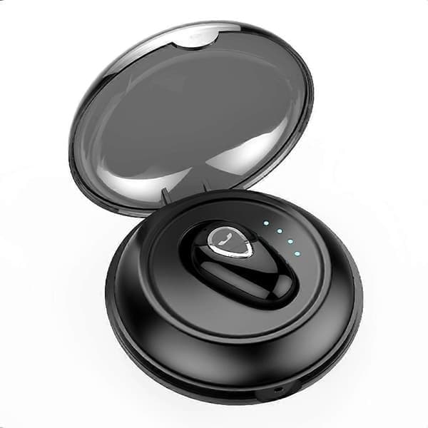 Type A YX01 Bluetooth-hodesett med én øre, trådløs mini-øretelefon for sport og løping med ladeetui