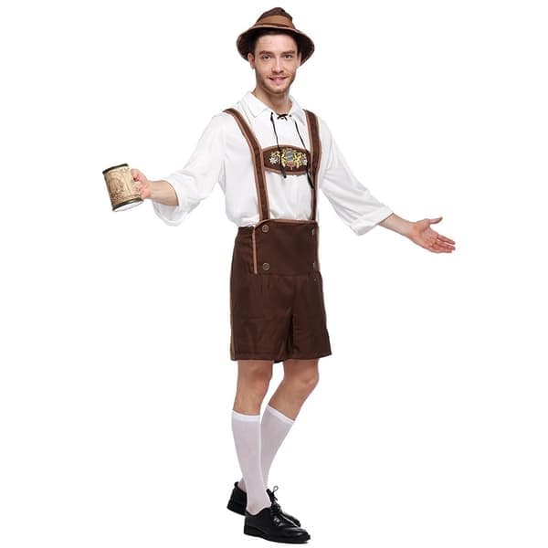 Oktoberfest kostume til mænd - Voksenstørrelse 1 stk XXL