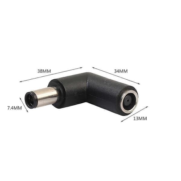 7.4*5.0 Lige Hoved til 7.4*5.0 Vinklet DC Strømoplader Adapter Konverter
