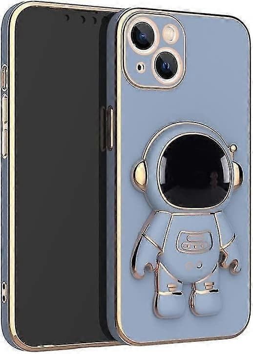Astronaut Vikbart Stödskal Kompatibelt med iPhone 12 Pro Max/12 Pro/12, Elektropläterat TPU Skyddsskal