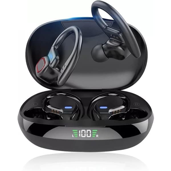 Trådløse Bluetooth-hovedtelefoner til sport, trådløse hovedtelefoner med mikrofon Bluetooth, Hi-Fi Stereo Bluetooth-headset Bluetooth-headset til sport, arbejde