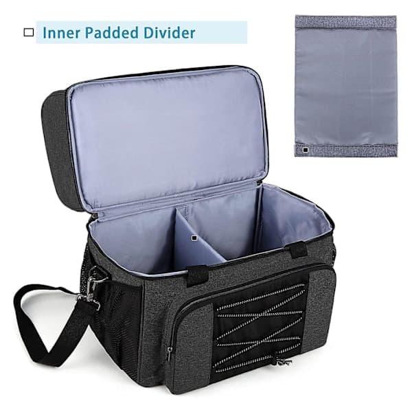 Bowlingbag for 2 kuler Bærbar bowlingbag med polstret kuleholder for doble kuler og par