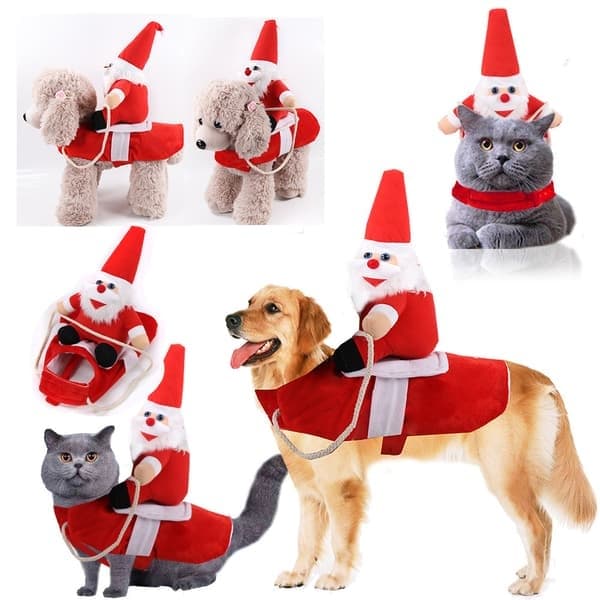 Kæledyrskostumer, julemandskostumer, jul, hundekostumer