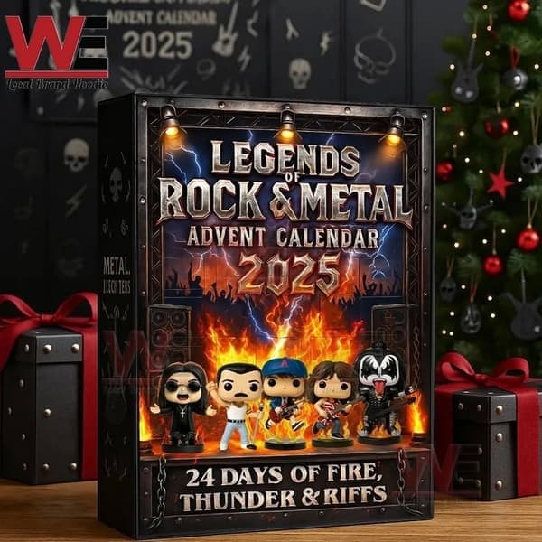 LEGENDS ROCK METAL Julekalender Julepynt i 2D Akryl Gave - Den ultimate julegaven