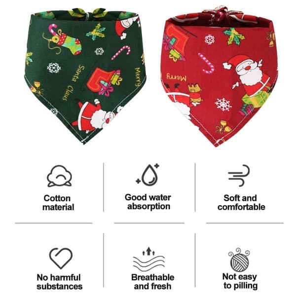 Hundhalsduk Jul Husdjurshalsduk Triangel Husdjurshalsduk