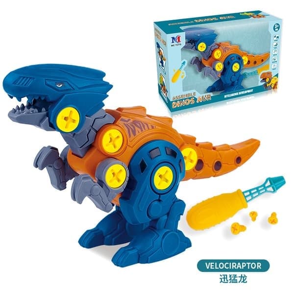4-pakning DIY dinosaurleker med driller, dinosaurgaver til gutter og jenter 3 4 5 år og oppover