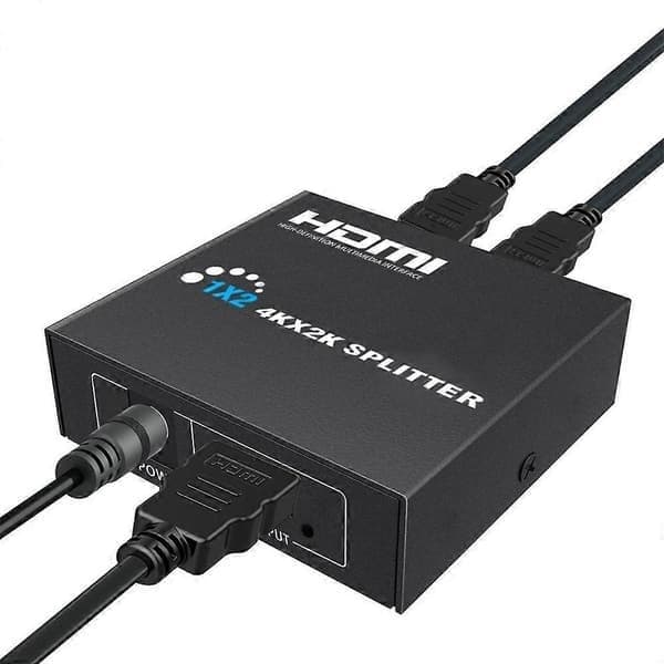 1 in 2 ut 4K x 2K HDMI-splitteradapter stöder 3D Full HD 1080P-upplösning för PS3 Xbox HDTV DVD