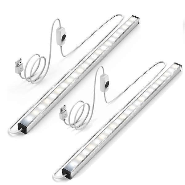LED-belysning under skåp, 30 cm ljuslist, vit 6000K