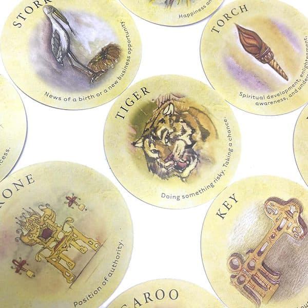 Teelehtien ennustuskortit Tarot Oracle -kortit Perhejuhlapeli Monivärinen yksi koko