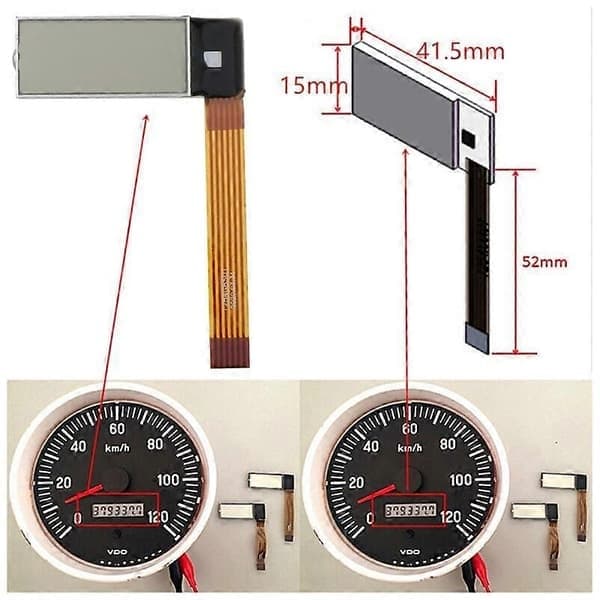 Til Volvo Penta Marine Yanmar Tachometer Timetæller LCD-display & Bånd