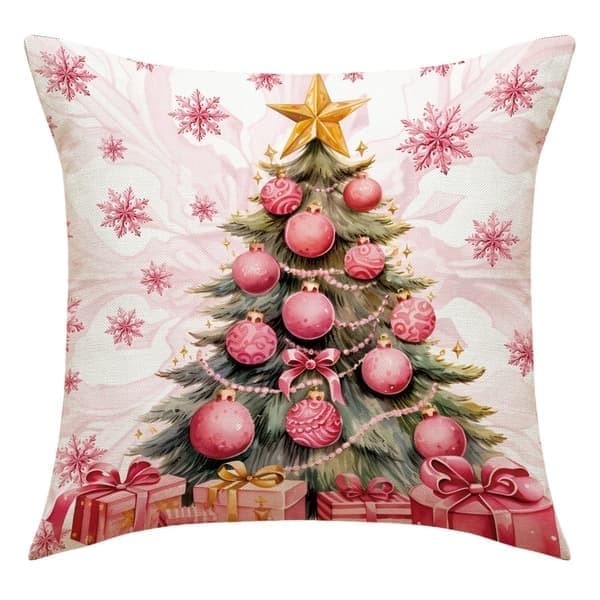 Julepudebetræk 45*45cm Rustik Juledekoration Glædelig Jul Hjem Sofa Pudebetræk