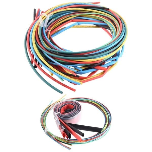55M / Krympeflexsæt 11 Størrelser Farve Slange Kabel 6 Farver
