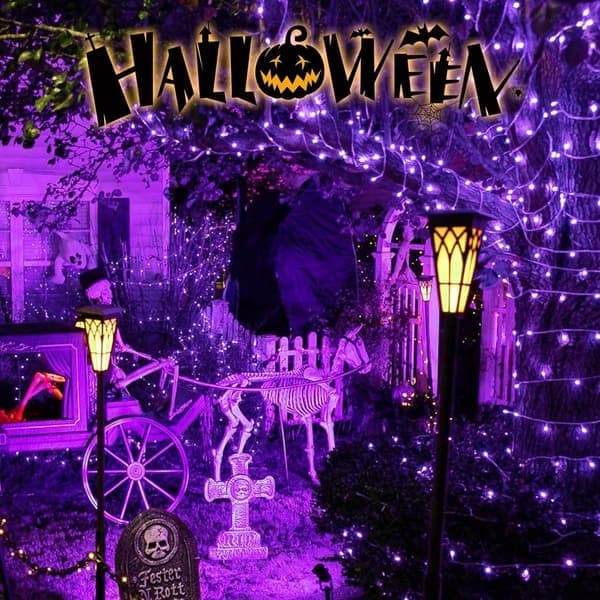 Julgransbelysning - 2-pack - Jul - Halloween - 5m, 50 lampor - Julbelysning