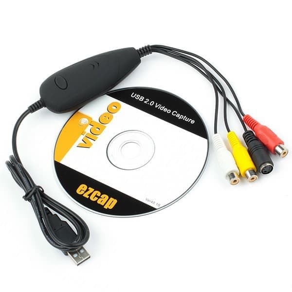 Video Grabber VHS Analog Digital Versjon | Windows 11+ Ny programvare | USB 2.0 Fang VHS-konverterer | Konverter gamle videobånd til Mpeg Digital Fo