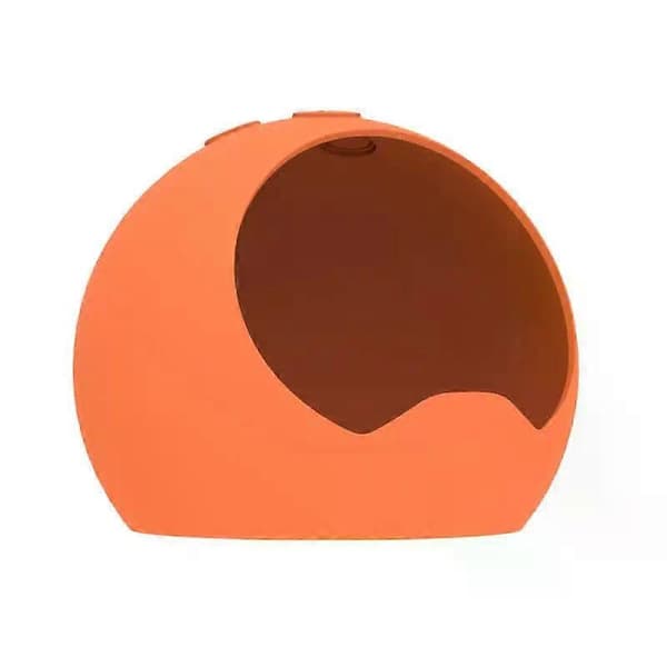 Silikonikotelo Amazon Echo Dot 4 -kaiuttimelle Pölytiivis kotelo Pehmeä suojus Echo Dot 4 -kaiuttimen lisävarusteille Orange