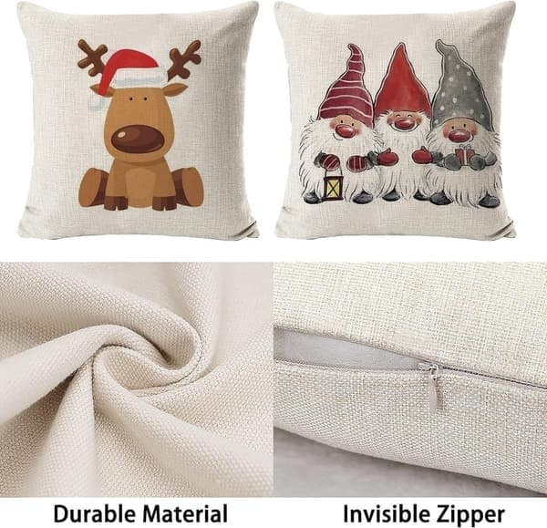 4-pack julkuddfodral, julkuddar, julkuddfodral, jul