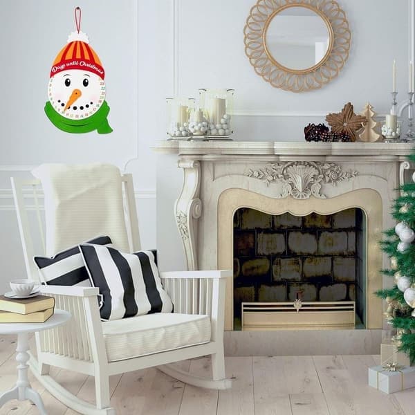 Gör-det-själv-filtjulgransset plus snögubbe-adventskalender