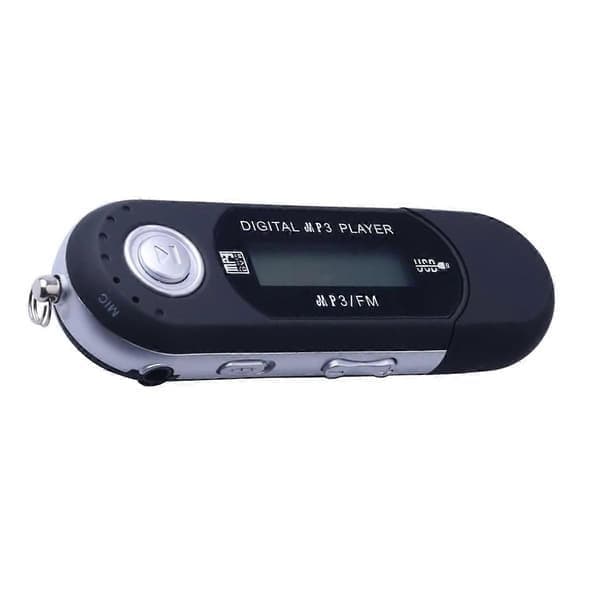 Kannettava USB MP3-soitin Musiikkisoitin Digitaalinen LCD-näyttö Musta