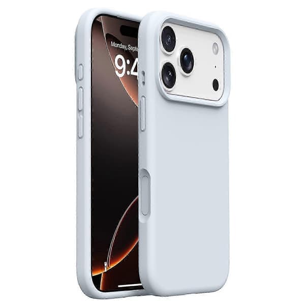 iPhone 17 Pro Max Cover Blødt Mikrofiberfor, Flydende Silikone + PC-cover Lys Kaffe Light Coffee