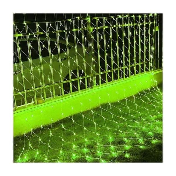 192 LED-nettlys 3M x 2M 8 moduser Vanntett for jule- og hagedekorasjon Grønn