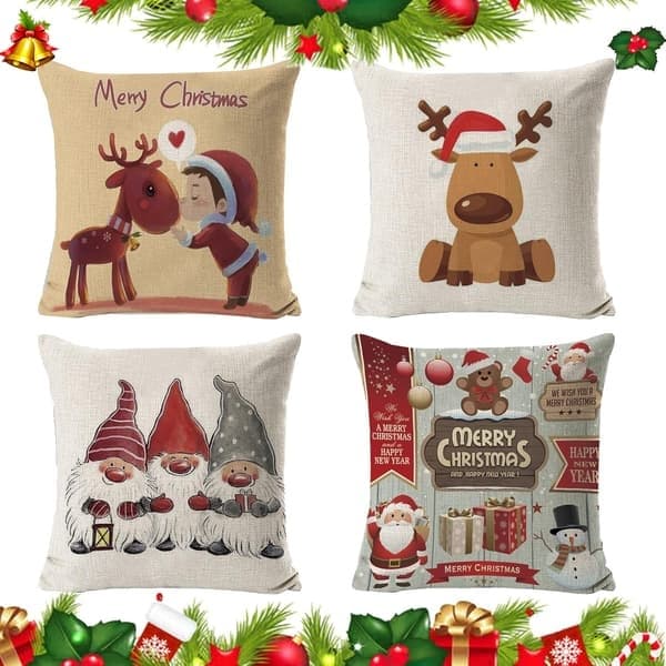 4-pack julkuddfodral, julkuddar, julkuddfodral, jul