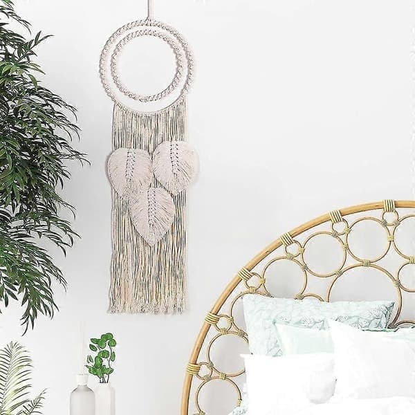 Bohemisk Drömfångare, Handgjord Stor Drömfångare Attrape Reve Väggdekor Bohemisk Deco Tapet Makrame Väggbonad För Sovrum Vardagsrum