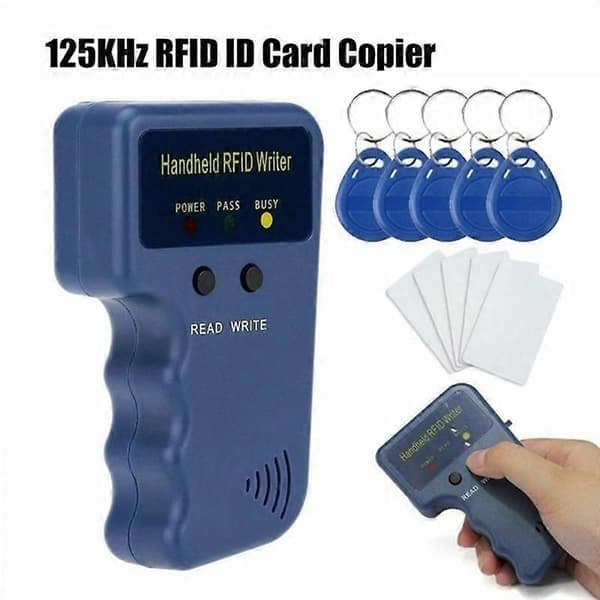 125KHz EM4100 RFID Kopieringsenhet Skriver Duplikator Programmerer Leser + T5577 EM4305 Omskrivbare ID Nøkkelbrikker Kort