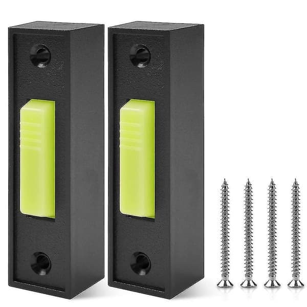2 stk. Universal Garageportåbnerkontakt 41a4166 Belyst Vægmonteret Trykknap Sort Finish Med