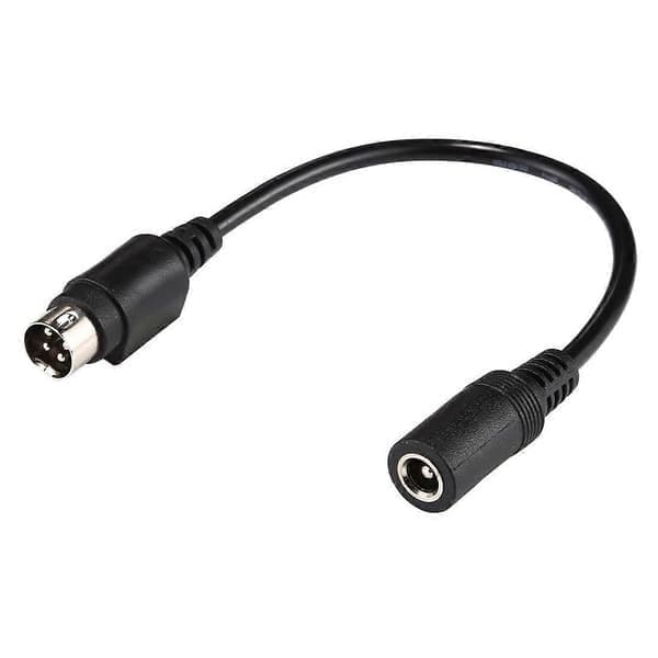 4-bens DIN til 5,5 x 2,5 mm hun DC strømkabel
