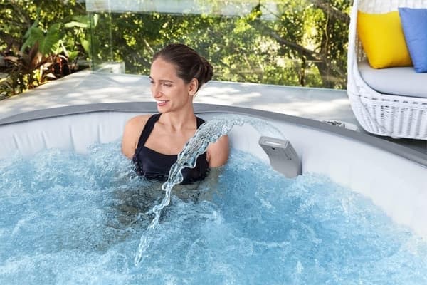 Lay-Z-Spa Vandfald | Beroligende LED-vandfald til AirJet Spabade, 7 farver lys