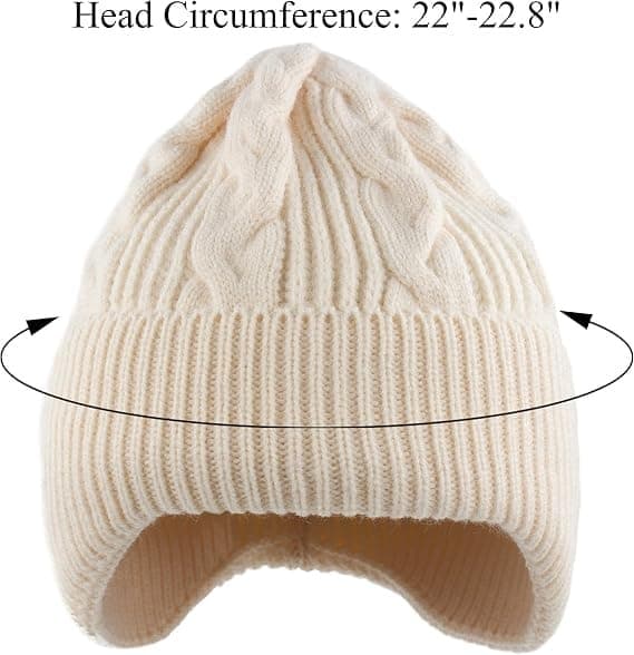 Vinterhue til kvinder Varm Blød Strækbar Slouchy Skully Strikket Hue