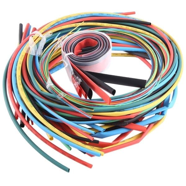 55M / Krympeflexsæt 11 Størrelser Farve Slange Kabel 6 Farver