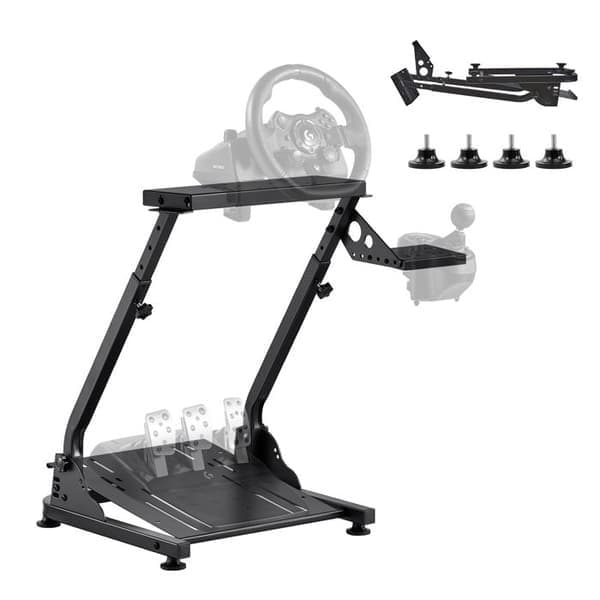 Fällbart och justerbart rattstöd för simulator - Duoku - Kompatibelt med Logitech G29-G27-G920-Thrustmaster T300RS