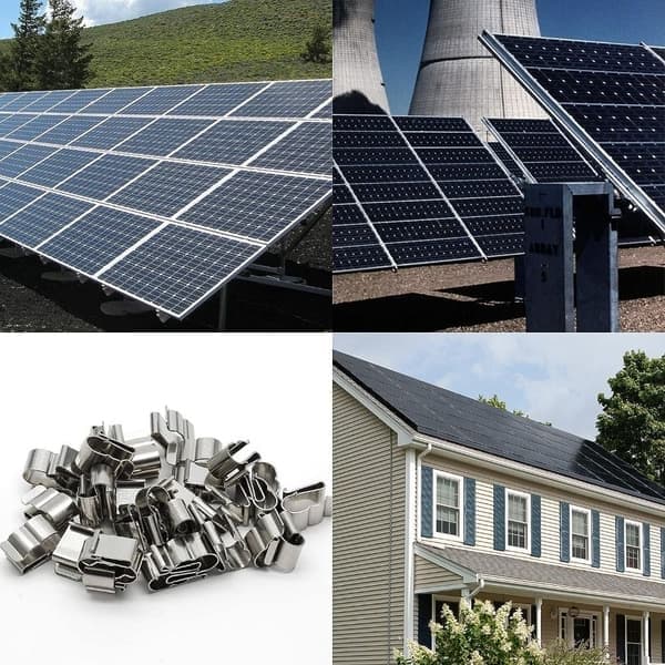 50 stk. Tilhengerramme Ledningsklemmer Solcellepanel Ledningsklemme Metall