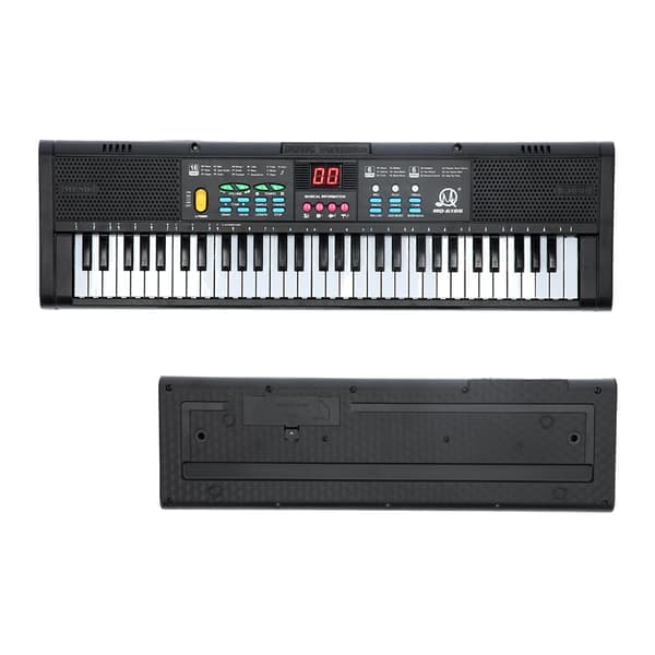 Keyboard Piano Instrument 61 tangenter Elektrisk Digital Multifunktionell med Mikrofon MQ6186