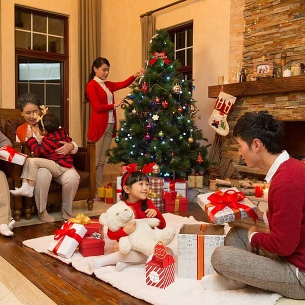Julgodislåda, 8 stycken julklappspapperslåda julelement presentförpackning till jul, juldekorationer