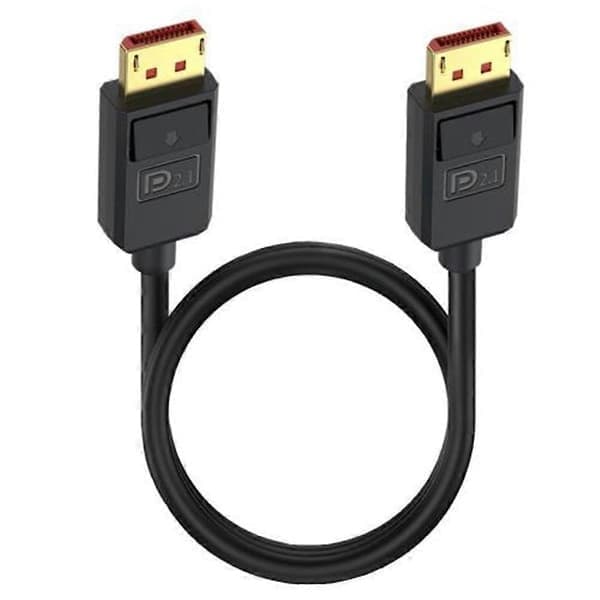 50 cm DisplayPort 2.1 til DisplayPort 2.1-kabel 54 Gbps 16K 30Hz videokabel for spillmonitorer