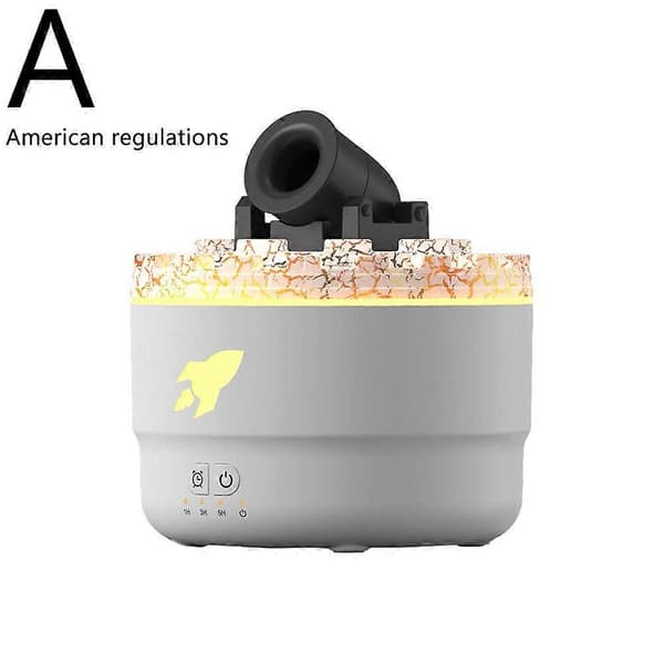 Kanon Blast Aroma Luftfuktare LED Ångkanon Luftfuktare Tyst Diffuser Aroma White US Plug