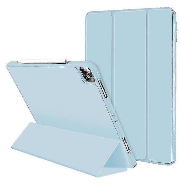 Skyddsfodral för iPad Pro 12,9 tum med pennhållare LIGHT BLUE