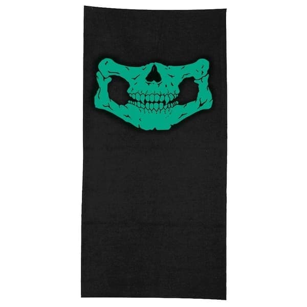 Skelettmask / Halsduk / Sjal | Halloween - Skelettmask Grön
