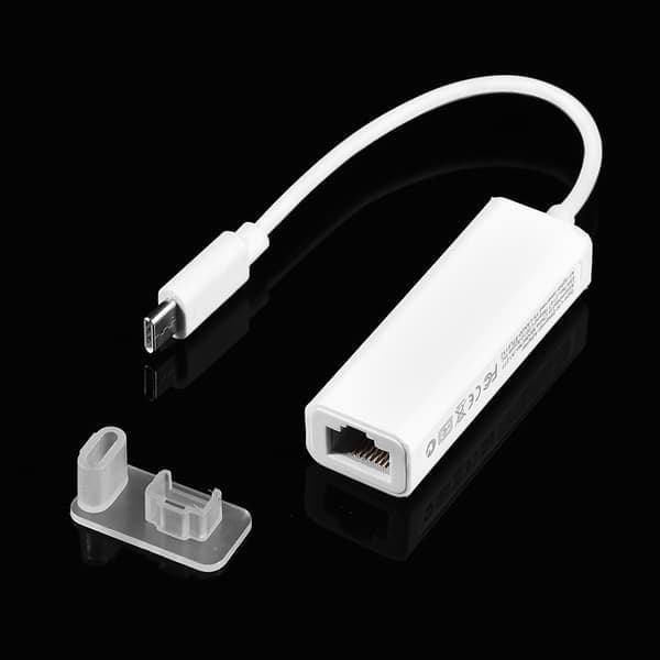 USB 3.1 Typ C till RJ45 100 Mbps Ethernet LAN Nätverksadapter Omvandlare för MacBook USB-C Bärbar dator