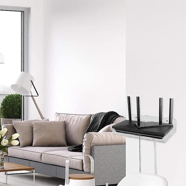 CQBB Wifi Router Hylde Vægmonteret Akryl Med Køleplade Til Hjemmet