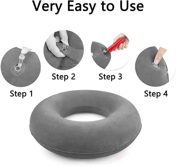 stykker Donut Sædepude, Oppustelig Ring Sædepude, Oppustelig