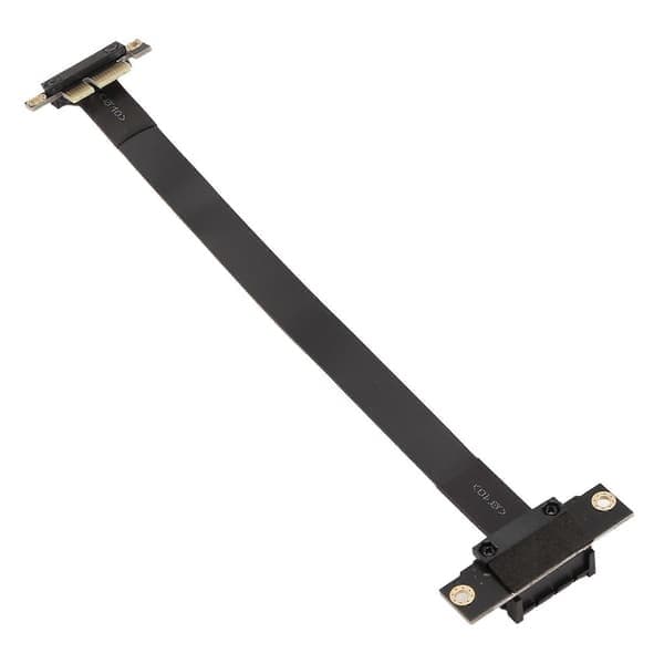PCIE X1 Riser-kabel Dobbelt 90 Graders Retvinklet PCIe 3.0 X1 til X1 Forlængerkabel 8 Gbps PCI Express 1X Riser-kort 20cm