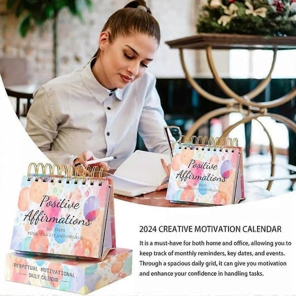 365 dage daglig kalender 2025 Motiverende skrivebordskalender 2025 Minikalender E E