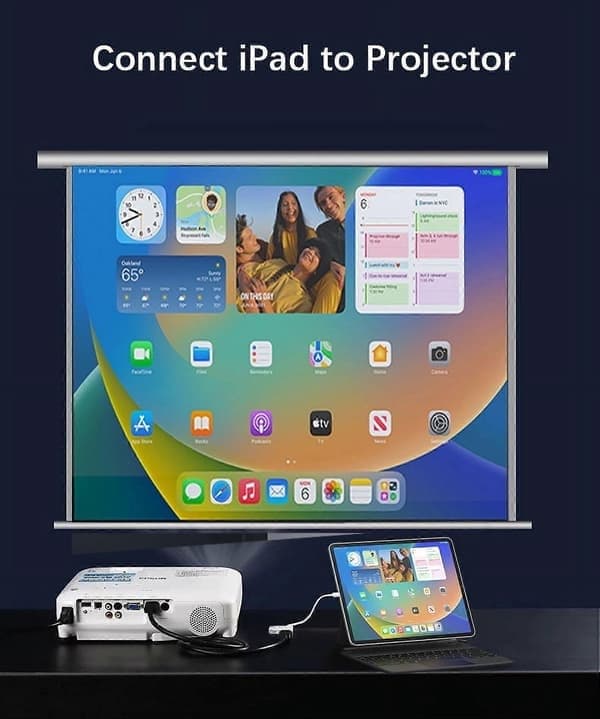 Senaste modellen USB C till HDMI-adapter 4K@60Hz, Apple MFi-certifierad USB Type-C Digital AV HDMI