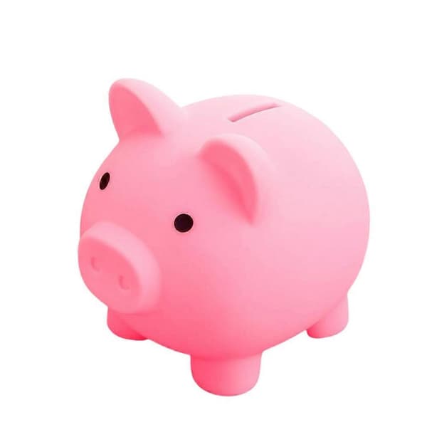 Kreativ spargris tecknad kort spargris Pink