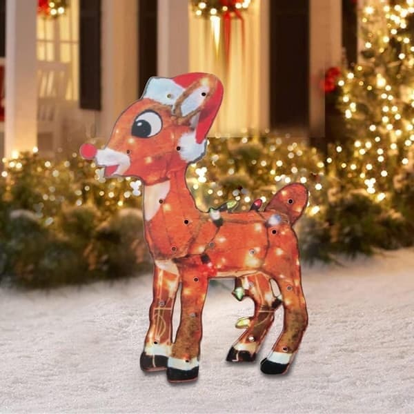 Utendørs julelys, LED julescene dekorative ornamenter