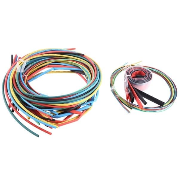 55M / Krympeflexsæt 11 Størrelser Farve Slange Kabel 6 Farver