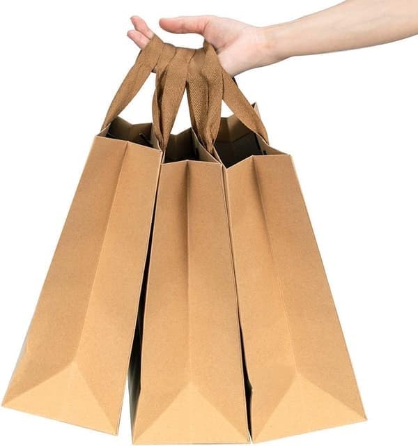 Gavepose - Gaveinnpakning - 10 stk - 32*28*11,5 cm - Gavepose - Pose - Papir - Til jul, bursdager, fester - Papirbærepose